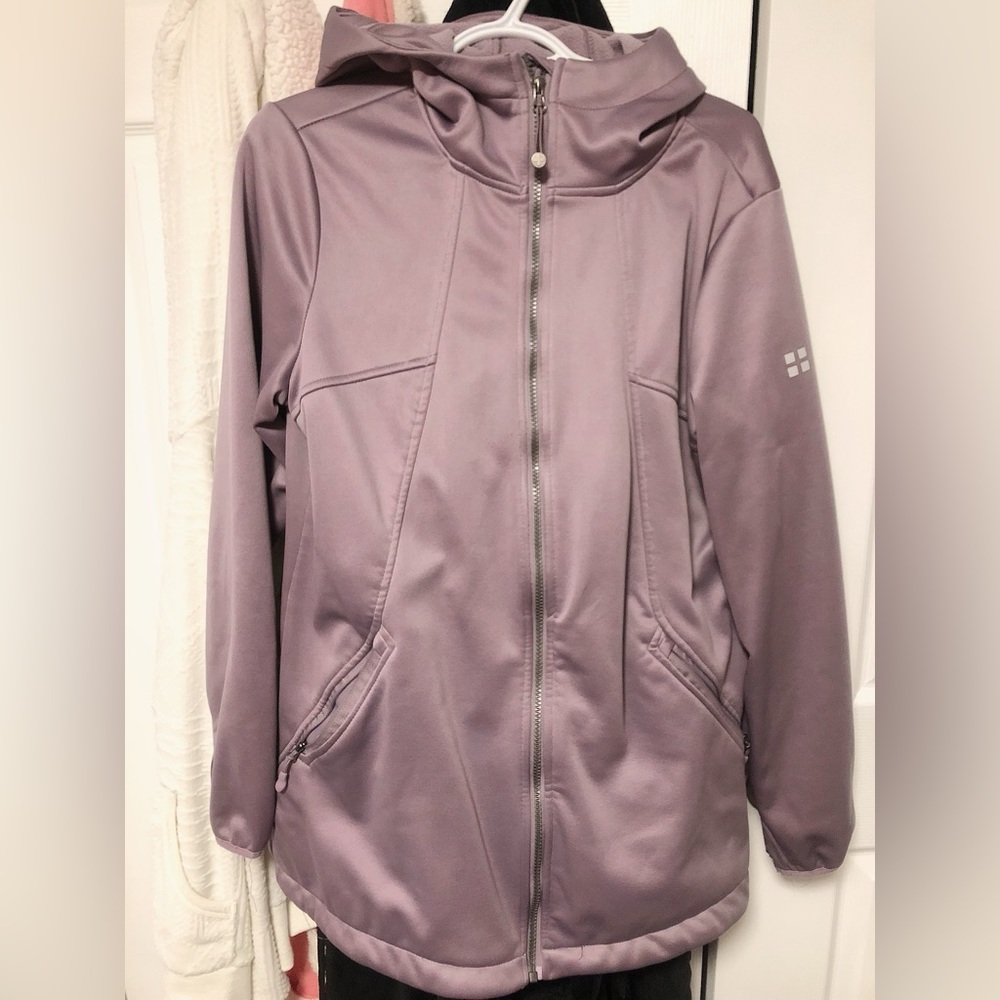 Swiss Alps L Soft-shell purple coat